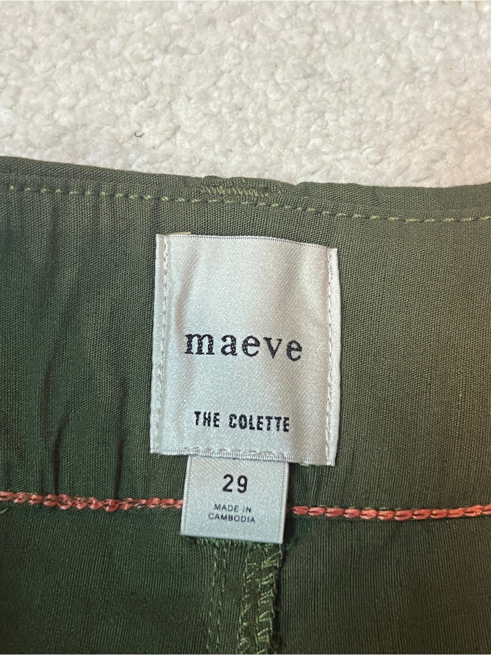 Anthropologie Maeve Womens 29 Colette Wide Leg Pants Olive Green Linen Viscose - Picture 3 of 9